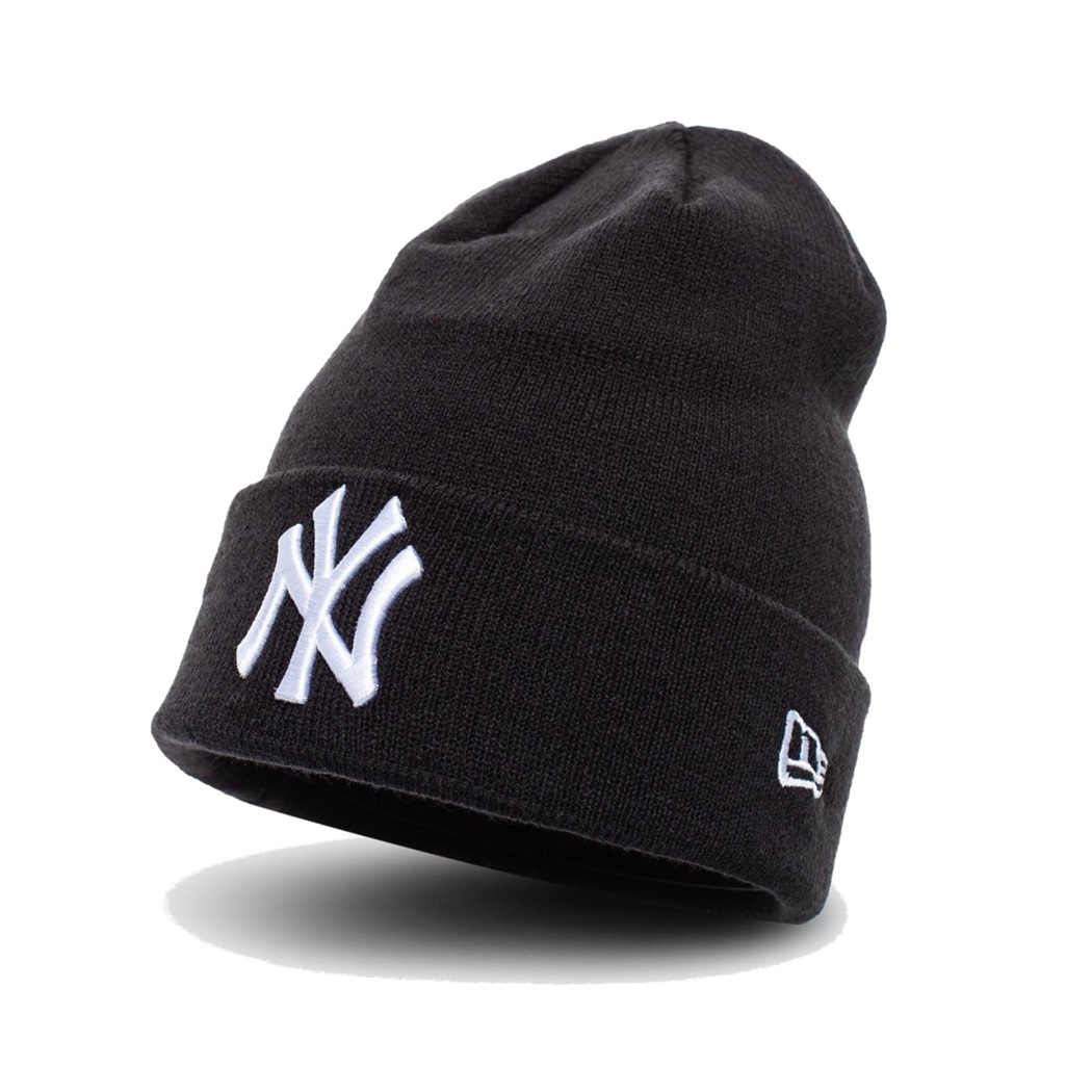 New Era MLB NY Yankees Essential Cuff Knit Beanie (black)