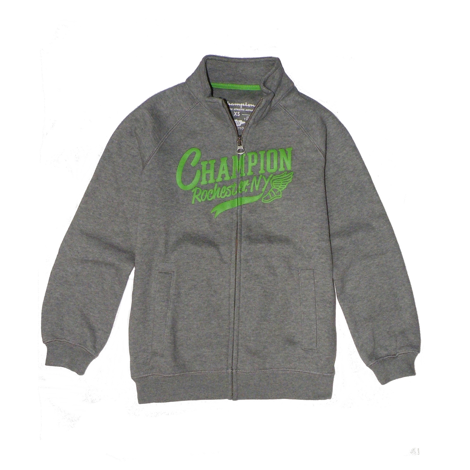 Champion Sudadera Niño FZ Athletic Rochester NY (gris/verde)