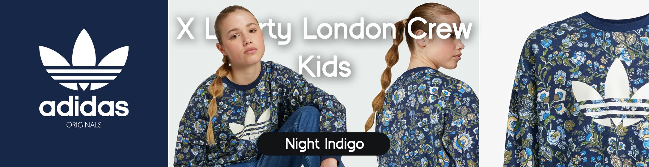 Adidas Originals X Liberty London Crew Kids - night indigo