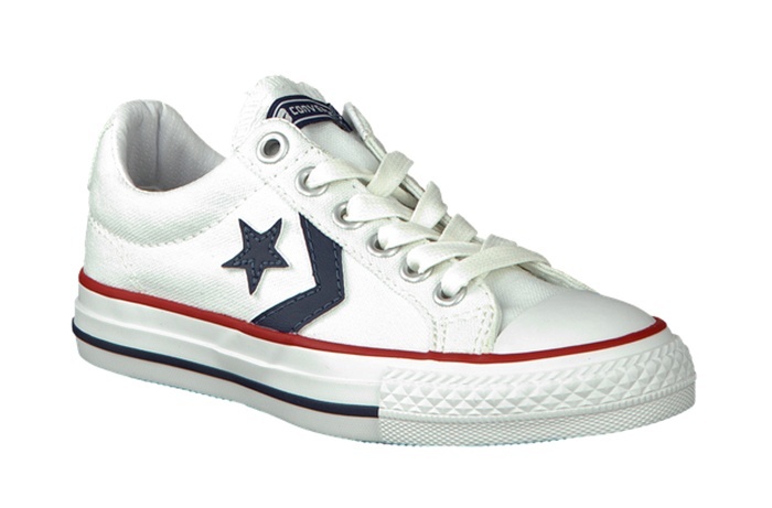 Converse Lonas All Star Player Ni os 102 blanco azul rojo