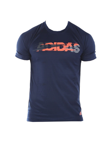 Adidas Camiseta Climalite Base Logo (marino/naranja flour)