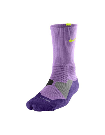 Calcetines Nike Hyper Elite Basket Crew (557/purple/lima)