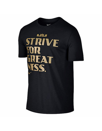 LeBron Camiseta "Strive For Greatness" (010/negro/oro)