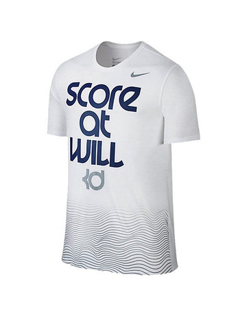 KD Camiseta "Score At Will" (100/blanco/azul)