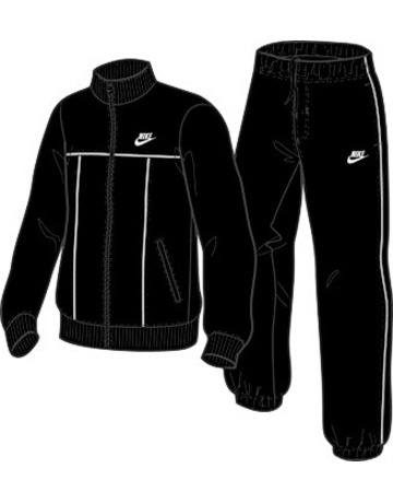 Chandal Nike Style Ess Woven Warm Up Cuffed (negro/blanco)