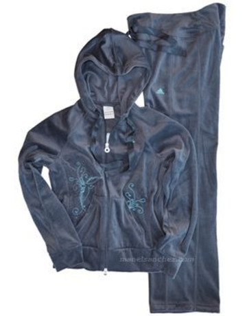 Adidas Chandal Velour Suit (acero)
