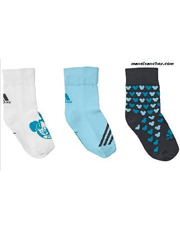 Calcetines Adidas Niño T Lk GraphBoys Pack 3pp (gris/bl/azul)