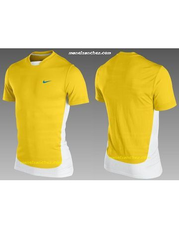 Nike Camiseta Nadal Rush and Crush Victory (amarillo/blanco)