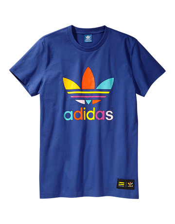 Adidas Originals Camiseta Mono Color Trefoil Pharrell Williams (azul)