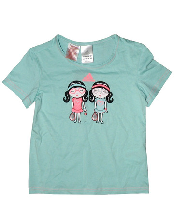 Adidas Camiseta Niña Twis (agua marina)