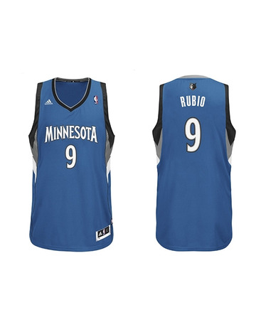 Camiseta Adidas NBA Swingman Ricky Rubio Minnesota (azul/blanco)