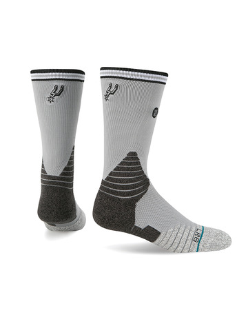 Calcetines Stance Logo Crew Spurs (gris/negro/blanco)