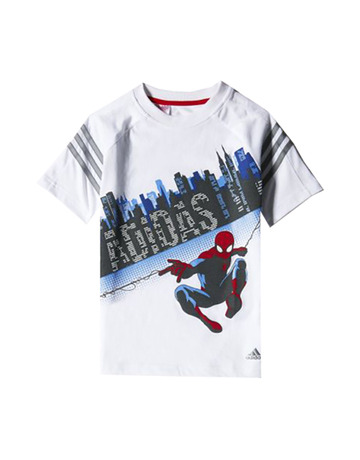 Adidas Marvel Camiseta Niño Spider-Man (blanco/rojo/gris/azul)
