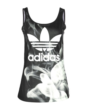 Adidas Originals Camiseta White Smoke Layr Tank Rita Ora (negro/blanco)