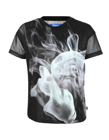 Adidas Originals Camiseta White Smoke Rita Ora (negro/blanco)