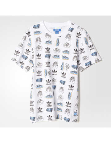 Adidas Originals Camiseta Shoe Pop By Nigo (blanco)