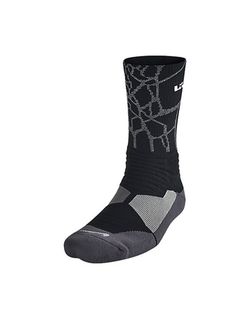 Calcetines Basket LeBron Hyperelite Crew (001/negro/blanco/gris)