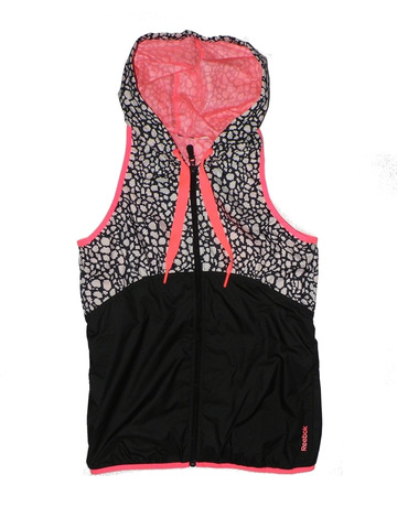 Reebok Chaleco Sleeveless (Negro/Blanco/rosa)