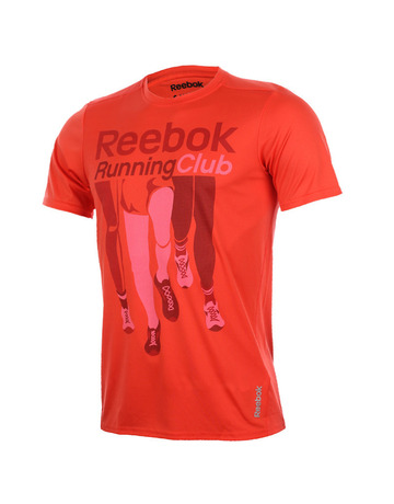 Reebok Camiseta RE SS TEE TC (Rojo)