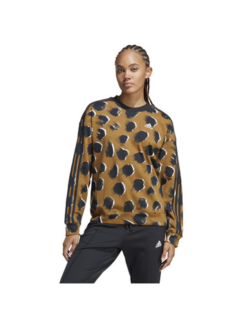 Añadir a la cesta Adidas Essentials 3-Stripes Animal Print Sweatshirt Adidas Essentials 3-Stripes Animal Print Sweatshirt