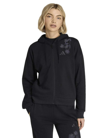 Sudadera Adidas Essentials 3-Stripes French Terry FZ "Black"