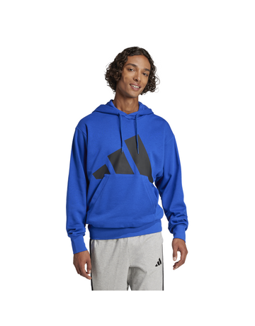 Adidas Essentials Big Logo French Terry Hoodie "Blue"