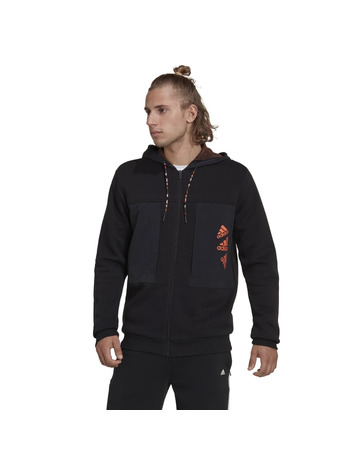 Adidas Essentials BrandLove Fleece Full-Zip Hoodie