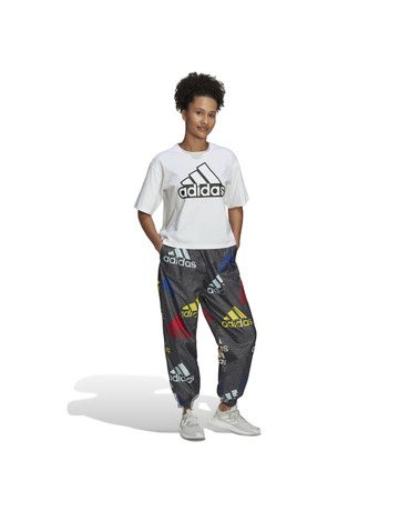 Adidas Essentials Multi-Colored Logo Loose Fit Woven Pants