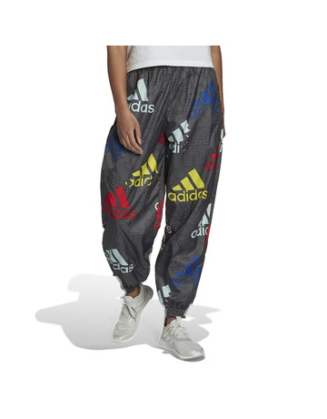 Adidas Essentials Multi-Colored Logo Loose Fit Woven Pants