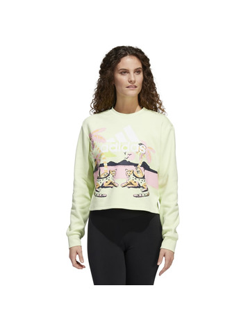 Adidas Graphic Crop Crewneck Sweatshirt x FARM Rio