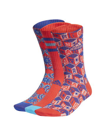 Adidas FARM Rio Crew Socks 3 Pairs "AOP Multicolor"