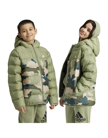 Adidas Kids Synthetic Down Allover Print Jacket "Night Cargo"
