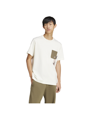 Adidas Lens Elevated Pocket Graphic Tee "White"