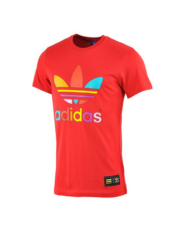 Adidas Originals Camiseta Mono Color Trefoil Pharrell Williams (roja)