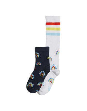 Adidas Kids Rainbow Socks 2 Pairs