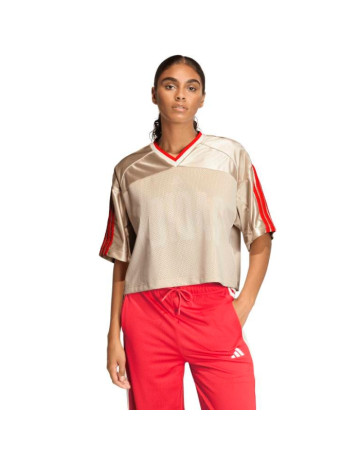 Camiseta Tejido Mesh Adidas Stadium "Beige"