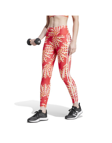 Adidas x FARM Rio 7/8 Leggings "Tomato - Spring Yellow"
