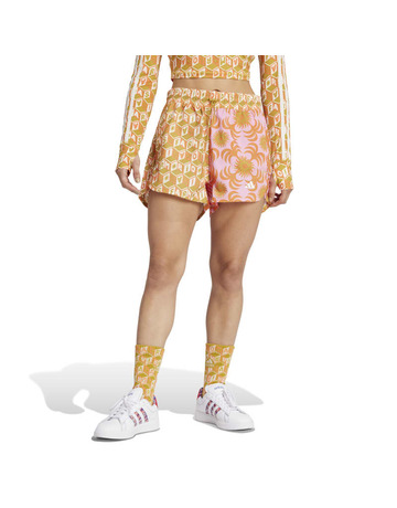 Adidas X FARM Rio Pacer Shorts "Semi Solar Orange"