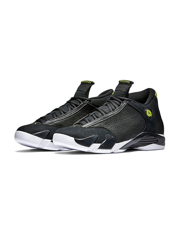 Air Jordan 14 Retro "Indiglo" (005/black/white/vivid green)