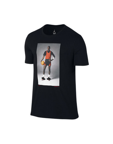 Air Jordan Banned Photo Tee "Black" (010/black/red)