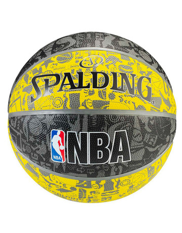 Balón Basket Spalding NBA Graffiti Yellow Talla 7