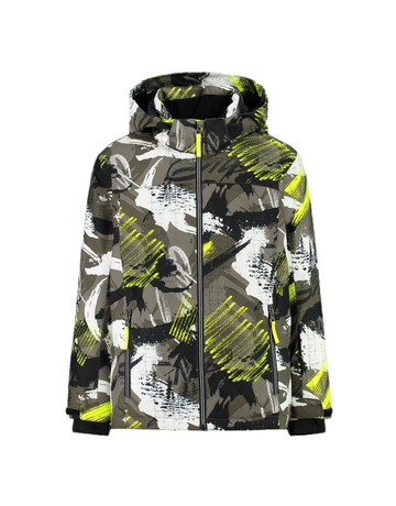 Campagnolo Boy's Freeride Ski Jacket "Olive-Yellow Flujo"