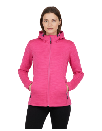 Sudadera elástica con capucha Mujer Campagnolo "Fuchsia"