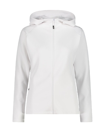 Campagnolo Women's 4-way stretch full zipper hooded "White"