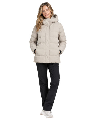 Chaqueta acolchada con capucha Campagnolo "Kaki"