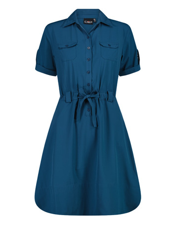 Campagnolo Women's stretch fabric polo neck dress "Night"