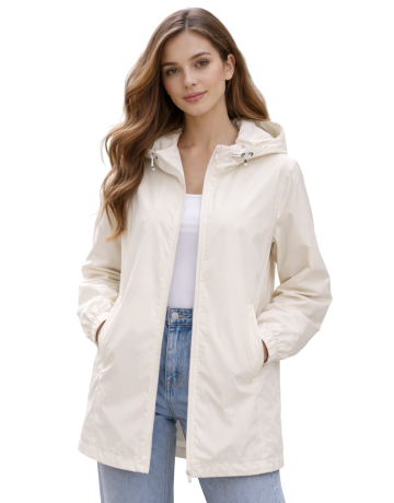 Chaqueta impermeable de mujer Campagnolo "OffWhite"