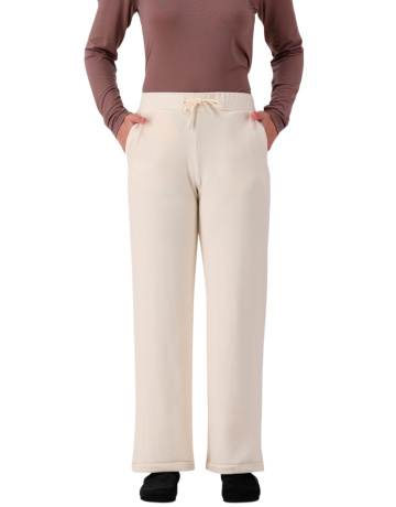 Pantalón ancho de forro polar cálido Campagnolo "Avorio"