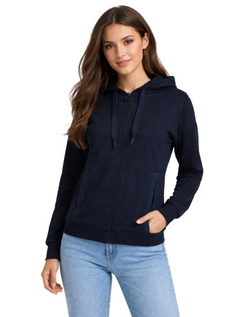 Chaqueta de mujer con cremallera Campagnolo  "Black blue"