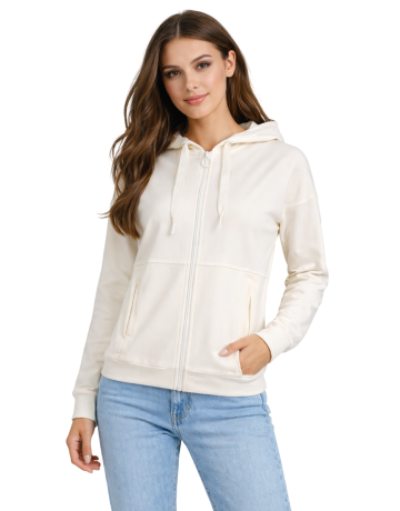 Chaqueta de mujer con cremallera Campagnolo  "Offwhite"